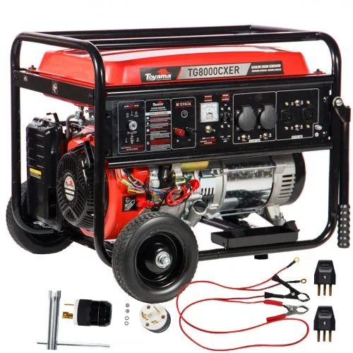 Gerador de energia 7,2 Kva a gasolina bivolt partida elétrica