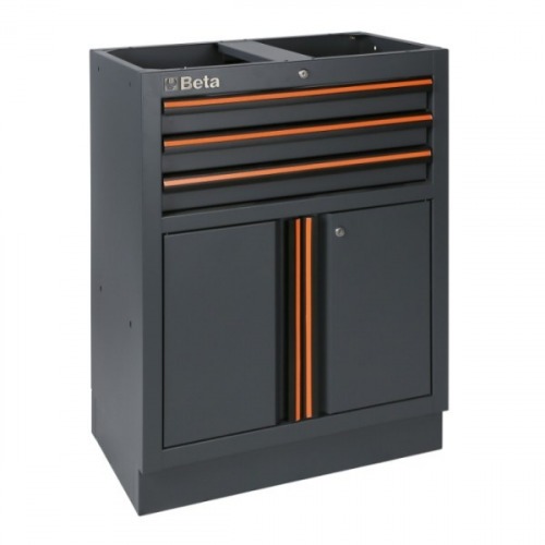 Módulo para armário modular com 2 portas e 3 gavetas - C45PRO M3A Módulo para armário modular com 2 portas e 3 gavetas - C45PRO M3A