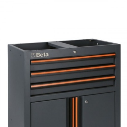 Módulo para armário modular com 2 portas e 3 gavetas - C45PRO M3A Módulo para armário modular com 2 portas e 3 gavetas - C45PRO M3A