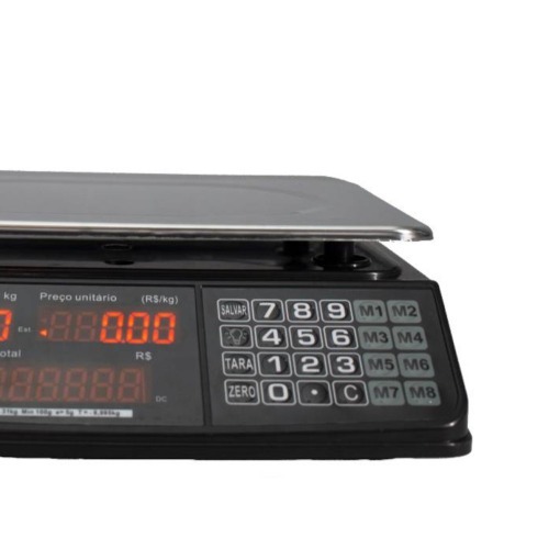 Balana digital computadora a bateria 31Kg x 5g display de LED - DCRL M8  110V/220V