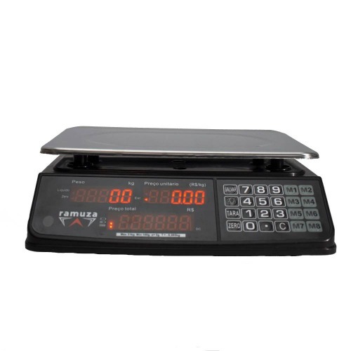 Balana digital computadora a bateria 31Kg x 5g display de LED - DCRL M8  110V/220V