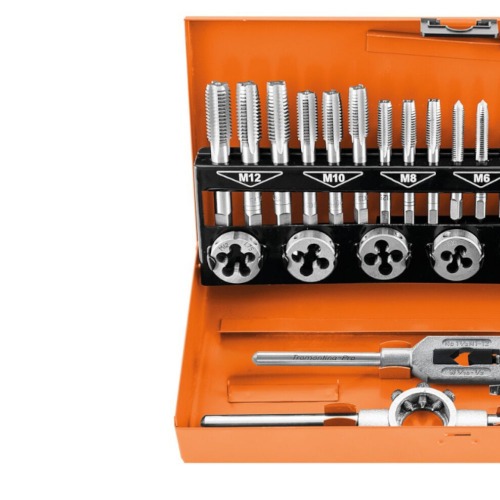 Jogo de macho e cossinetes com 32 peças - 44080/432 Jogo de macho e cossinetes com 32 peças - 44080/432