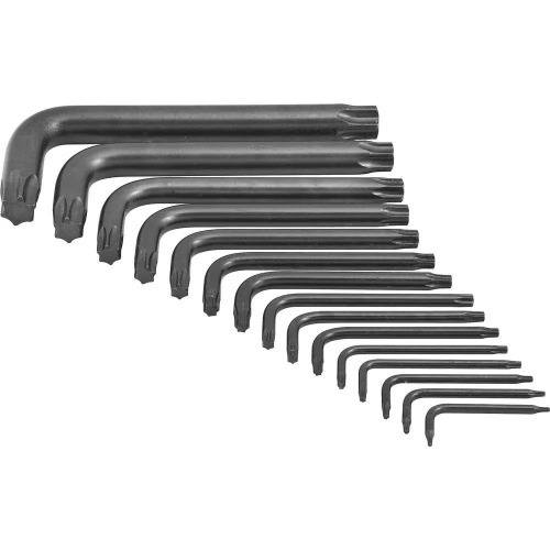 Jogo de chave hexalobular longa T6 a T60 com 15 peas - 43 TXL