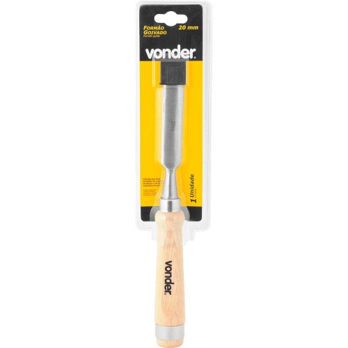 Formo goivado 20 mm com cabo de madeira