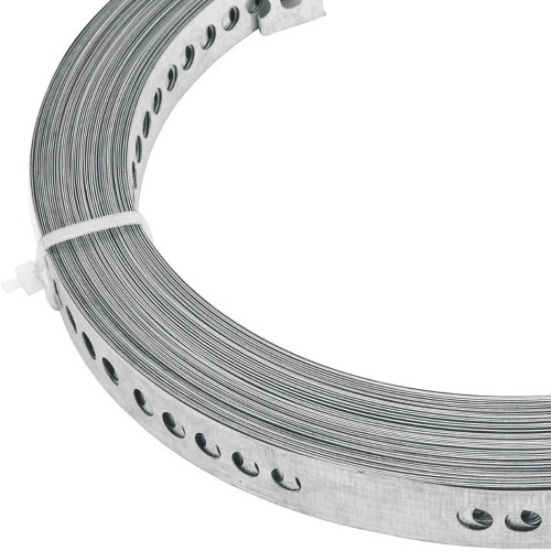 Fita de aço perfurada 19 mm x 0,40 mm x 10 m Fita de aço perfurada 19 mm x 0,40 mm x 10 m