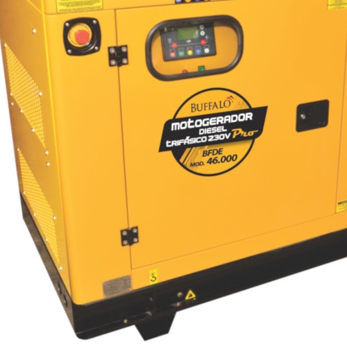 Gerador de energia 46 Kva a diesel cabinado com painel ATS trifásico 380V - BFDE 46.000 Gerador de energia 46 Kva a diesel cabinado com painel ATS trifásico 380V - BFDE 46.000