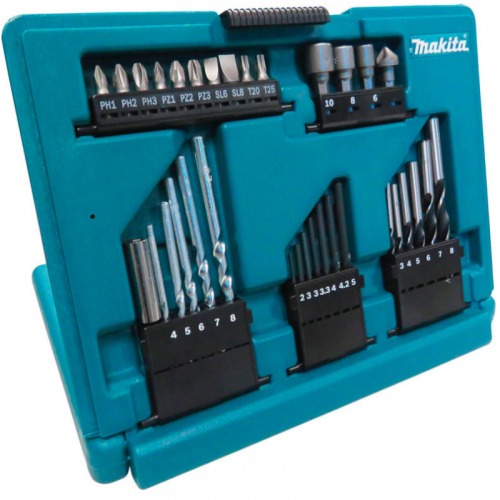 Jogo de brocas bits e soquetes 33 peas com maleta - B-49389