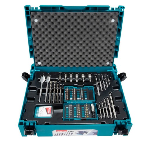 Jogo de brocas e soquetes 69 peas com maleta - B-49638