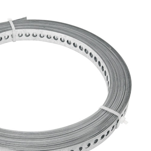 Fita de aço perfurada 17 mm x 0,40 mm x 10 m  Fita de aço perfurada 17 mm x 0,40 mm x 10 m