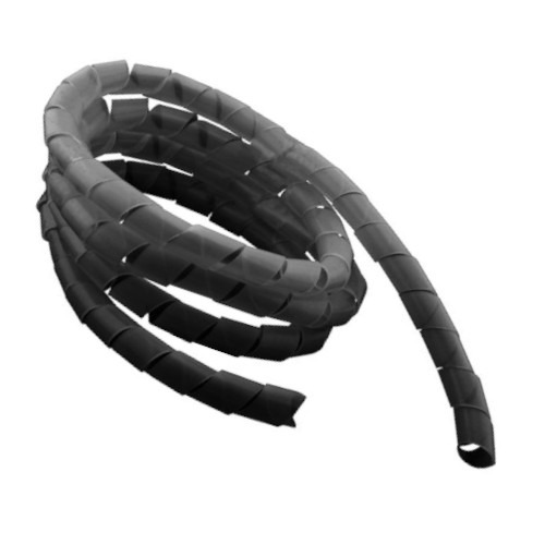 Protetor de cabos espiral 20 mm preto