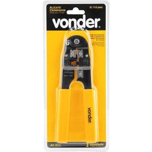 Alicate crimpador 186 mm - AC 611