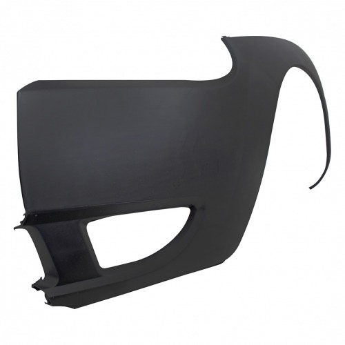 Para-choque Ford Ka 2003 a 2007 dianteiro esquerdo preto texturizado - 2652