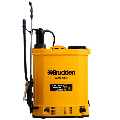 Pulverizador costal a Bateria 12V Manual e Mixer 20 litros com 5 bicos - SS-20B Mixer