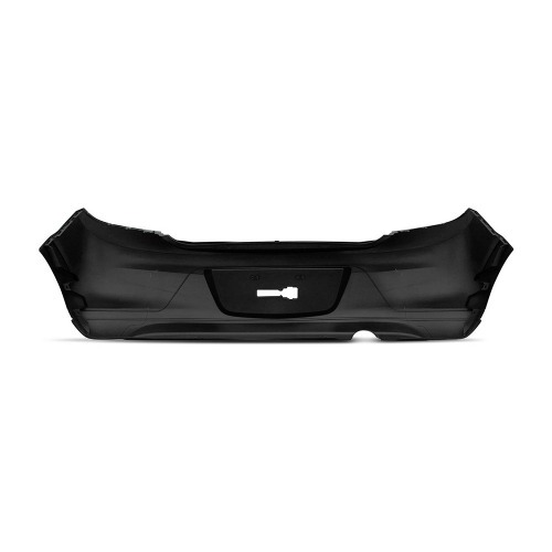 Para-choque Onix Lt/Ltz 2012 a 2016 traseiro preto liso parcial - 1762