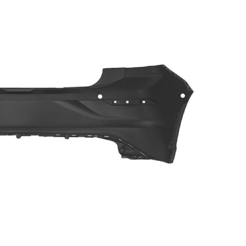 Para-choque Polo 2022 a 2025 traseiro preto liso com sensor - 6103 Para-choque Polo 2022 a 2025 traseiro preto liso com sensor - 6103