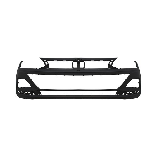 Para-choque Polo/Virtus 2018 a 2022 dianteiro preto liso com e sem farol - 6142