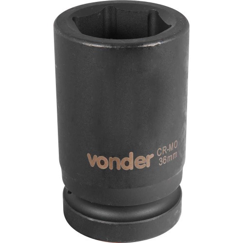 Soquete sextavado de impacto longo 36 mm encaixe 1