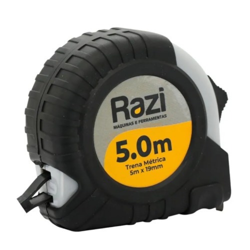 Trena com fita de ao 19 mm x 5 m com trava - RZ-TM5M