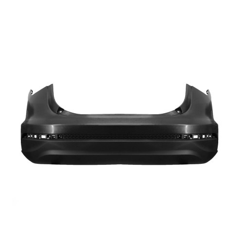 Para-choque com moldura Cronos 2017 a 2025 traseiro preto liso sem furo sensor - 3384-E