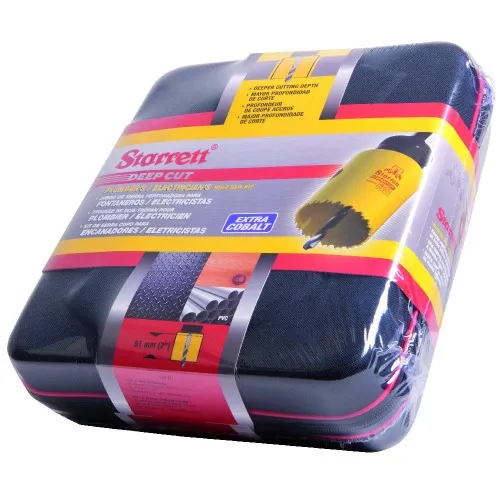 Jogo de serra copo 19 a 64 mm com 10 peças - DEEP CUT - KDC09041-S