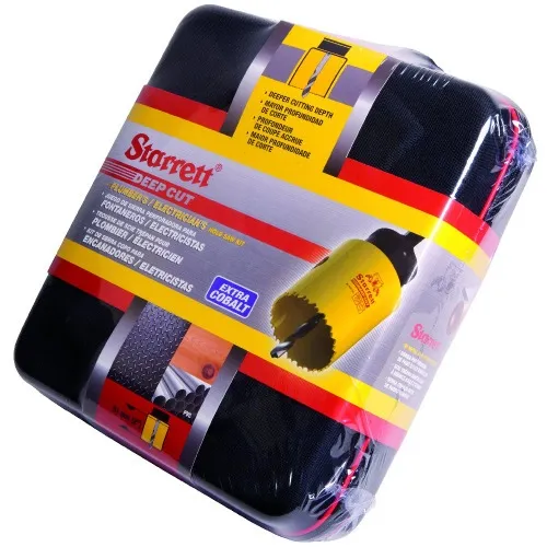 Jogo de serra copo 19 a 64 mm com 10 peças - DEEP CUT - KDC09041-S
