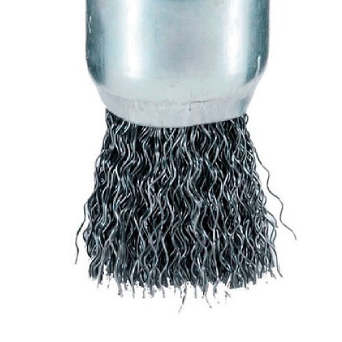 Escova de ao tipo pincel arame ondulado 3/4