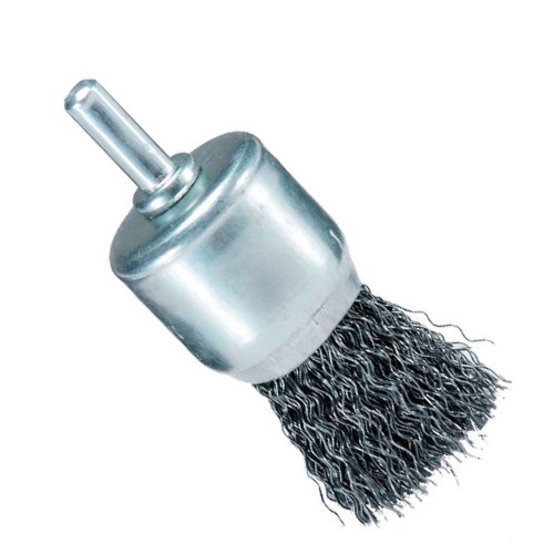 Escova de ao tipo pincel arame ondulado 3/4