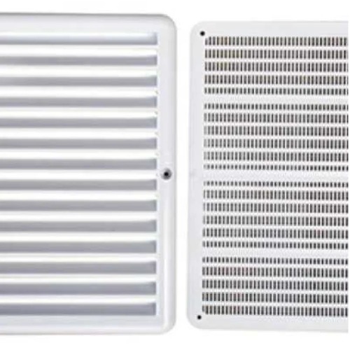 Grade de ventilação plástica quadrada 20 x 20 cm Grade de ventilação plástica quadrada 20 x 20 cm