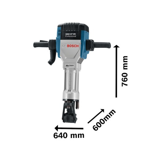 Martelo demolidor 2.000 watts 62 joules encaixe hexagonal de 28 mm - GSH27VC  220V