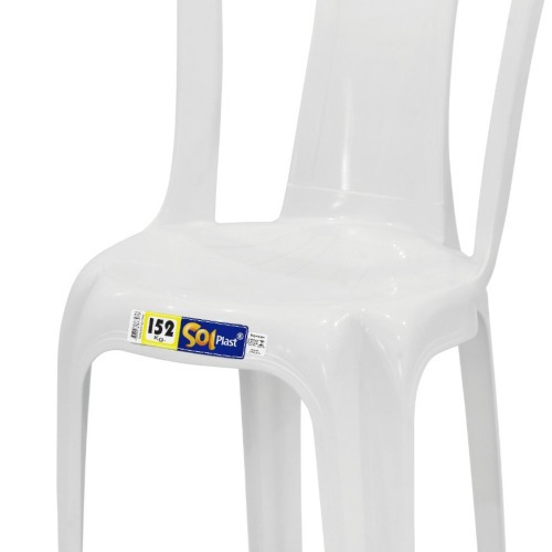 Cadeira plástica sem braço bistrô - Jesus Cadeira plástica sem braço bistrô - Jesus
