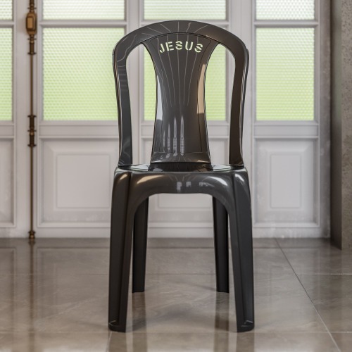 Cadeira plástica sem braço bistrô - Jesus Cadeira plástica sem braço bistrô - Jesus