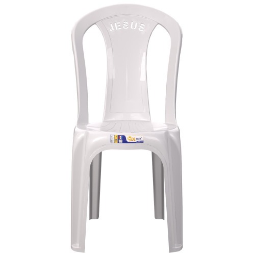 Cadeira plástica sem braço bistrô - Jesus Cadeira plástica sem braço bistrô - Jesus
