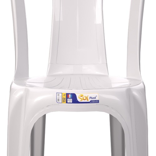 Cadeira plástica sem braço bistrô - Jesus Cadeira plástica sem braço bistrô - Jesus