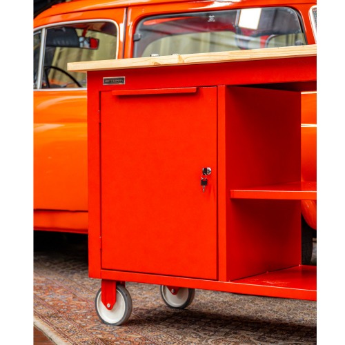 Bancada móvel com 1 porta e 1 prateleira lateral - RLL-263 Bancada móvel com 1 porta e 1 prateleira lateral - RLL-263