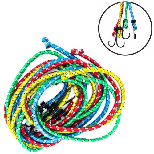 Elstico para bagageiro 2 metros com gancho 4 peas - 08187