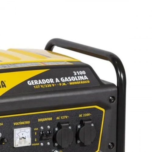 Gerador de energia 3,0 Kva a gasolina partida manual - 3100