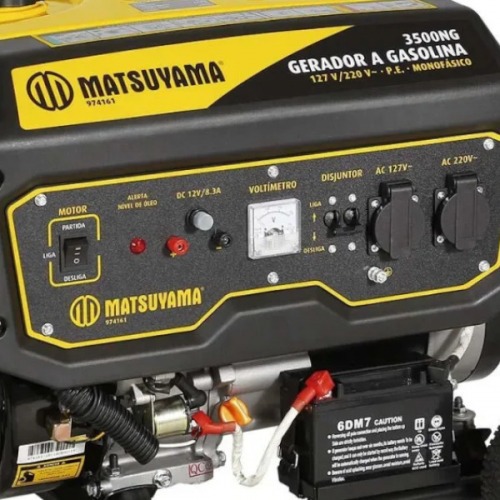 Gerador de energia 3,6 Kva a gasolina partida manual - 3500