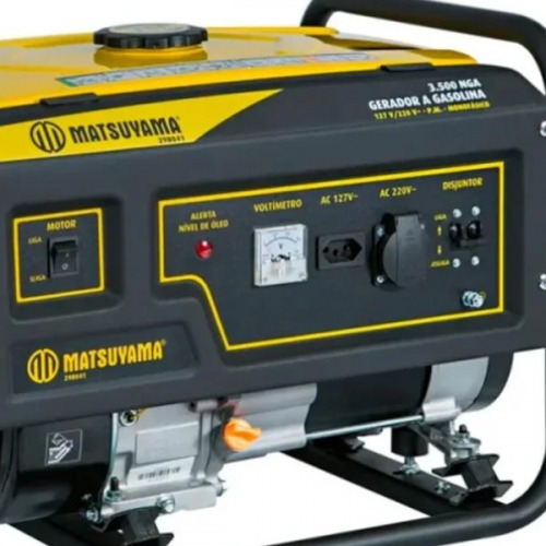 Gerador de energia 3,6 Kva a gasolina partida manual - 3800