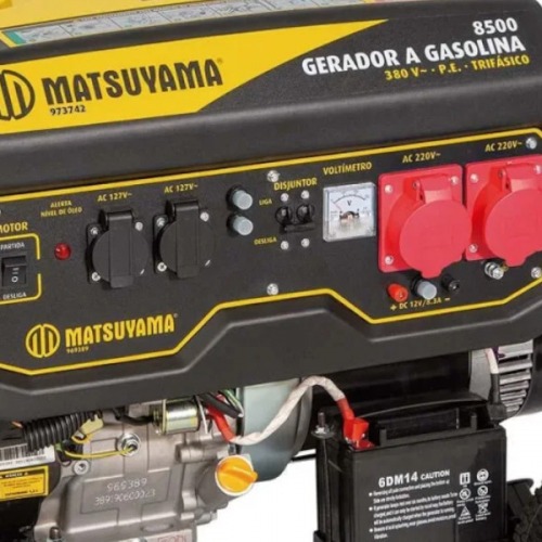 Gerador de energia 8,1 Kva a gasolina partida el�trica trif�sico - 8500