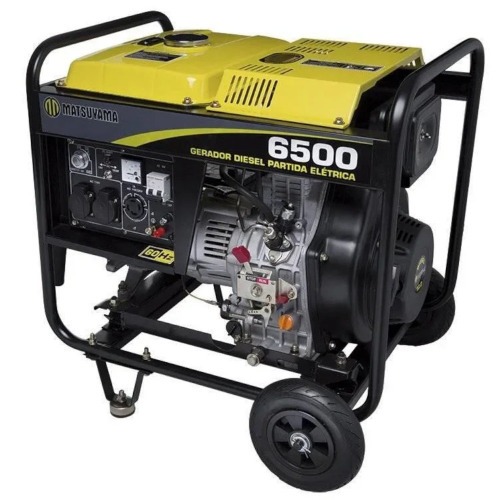 Gerador de energia 5,5 Kva a diesel partida manual - 6500