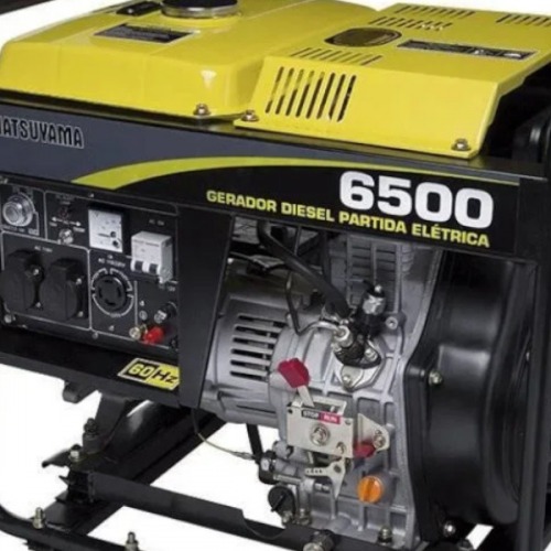Gerador de energia 5,5 Kva a diesel partida manual - 6500