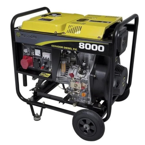 Gerador de energia 7,5 Kva a diesel partida el�trica trif�sico 220V - 8000
