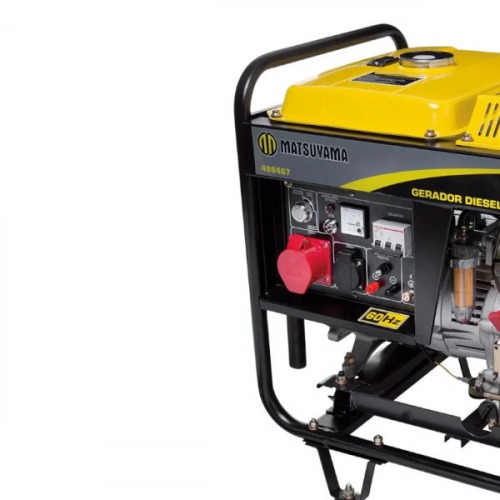Gerador de energia 7,5 Kva a diesel partida el�trica trif�sico 380V - 8000