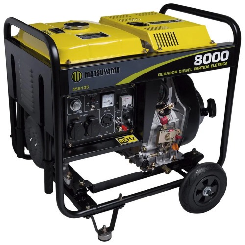Gerador de energia 6,7 Kva a diesel partida el�trica - 8000