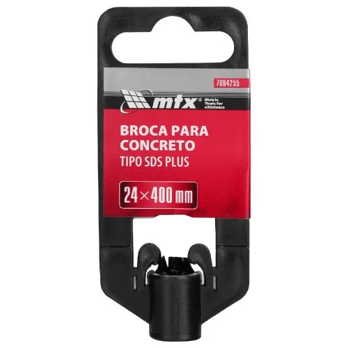 Broca de wídea para concreto 24 x 400 mm SDS Plus - 7094255 - MTX