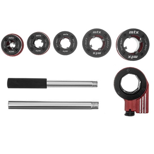 Jogo de tarraxa manual para canos 8 peças de 1 Jogo de tarraxa manual para canos 8 peças de 1