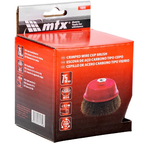 Escova de a�o tipo copo ondulada 3