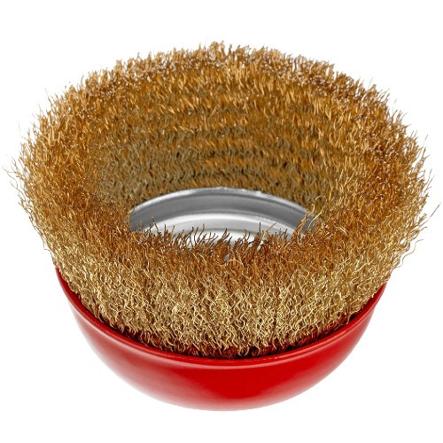 Escova de a�o tipo copo ondulada 4