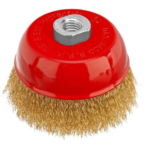 Escova de a�o tipo copo ondulada 4