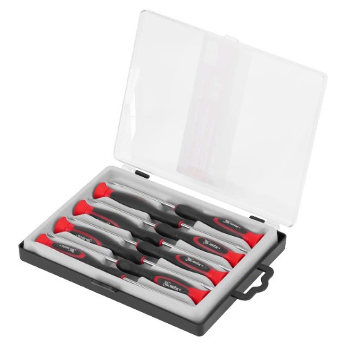 Jogo de chave de precis�o fenda/phillips e hexalobular com 8 pe�as - 115899